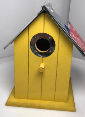 Panacea Nest Boxes Wild Bird Nest Box / Birdhouse Wood with corrugated roof - 6 Various Colours