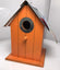 Panacea Nest Boxes Orange Wild Bird Nest Box / Birdhouse Wood with corrugated roof - 6 Various Colours