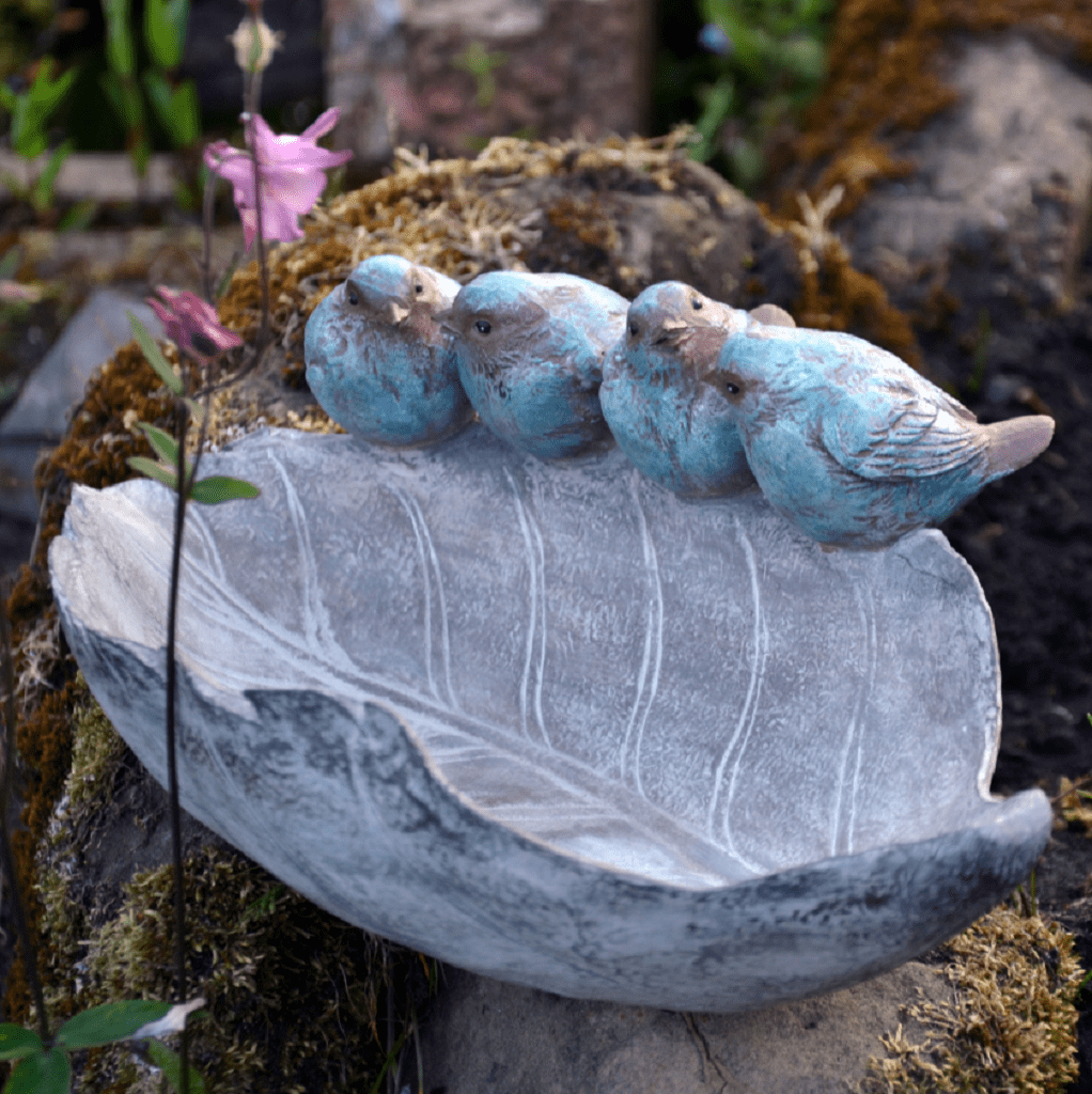 Woodlodge Four Birds on Leaf Bird Feeder Trowell Garden Centre