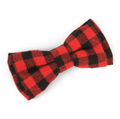 Zoon Dog Apparel Zoon Beau Tie Red Check 2 Pack