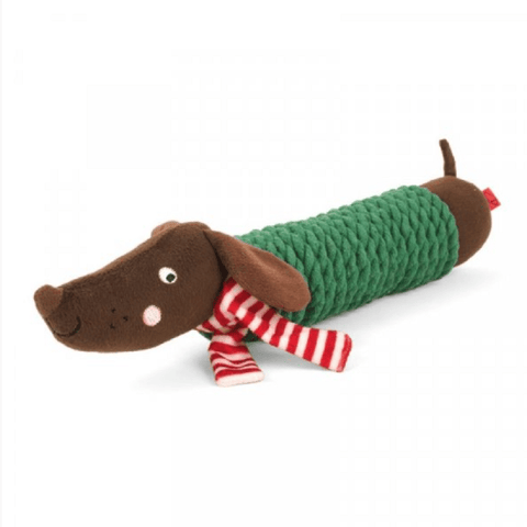 Zoon Dog Toys Zoon Festive Frankie Sausage Dog TuffRope PlayPal