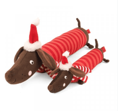Zoon Dog Toys Zoon Festive Frankie Sausage PlayPal Dog Toy Large