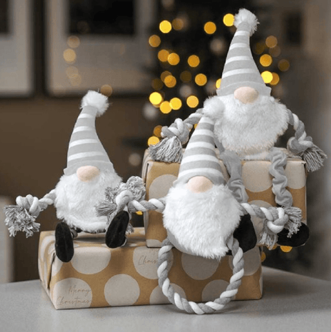 Zoon Dog Toys Zoon Festive Gonky PlayPal Dog Toy Assorted White