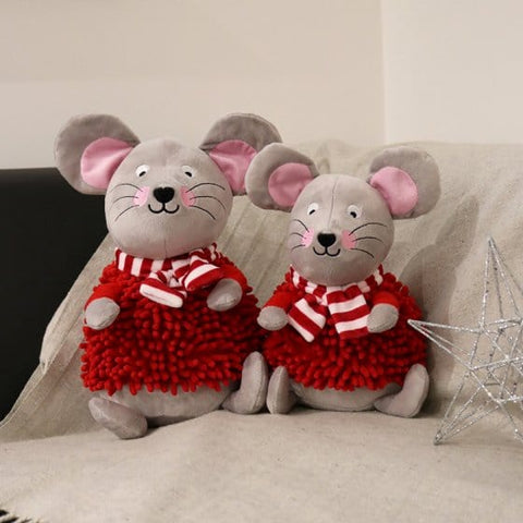 Zoon Dog Toys Zoon Noodly Christmouse Dog Toy - Jumbo