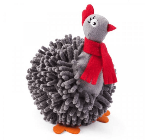 Zoon Dog Toys Zoon Noodly Partridge Dog Toy Grey