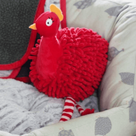 Zoon Dog Toys Zoon Noodly Partridge Dog Toy Red Large
