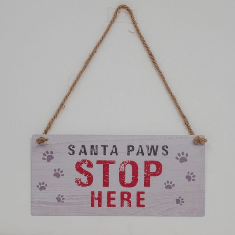 Zoon Christmas Decor Zoon PetFun Stop Here Sign