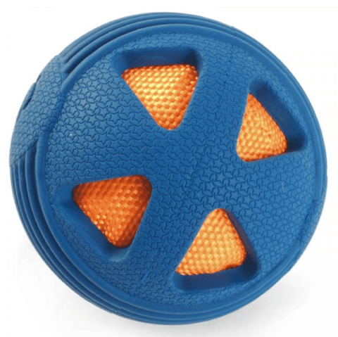 Zoon Dog Toys Zoon Rubber Crunch & Squeak GumBall Dog Toy