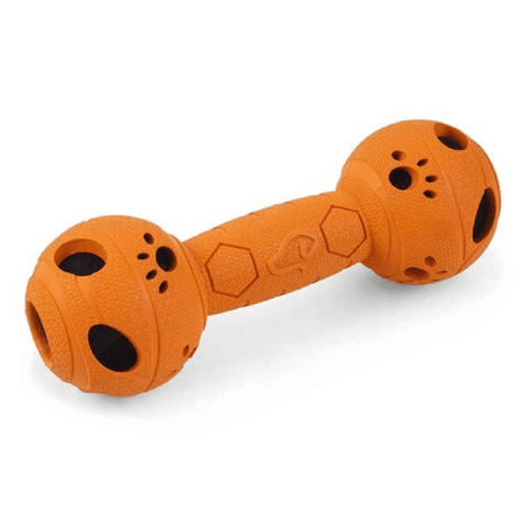 Zoon Dog Toys Zoon Rubber Squeaky GumBell Dog Toy