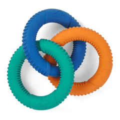 Zoon Dog Toys Zoon Rubber Tri-Links Dog Toy