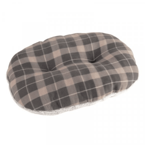 Zoon Dog Beds & Mattresses Zoon TuffEarth Recycled Fleece Oval Cushion Grey